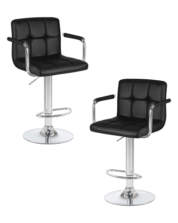 Набор 2 шт Стул барный KRUGER ARM, черный