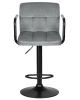 Стул барный KRUGER ARM черный, серый велюр MJ9-75