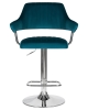 Набор 2 шт Стул барный CHARLY, морской волны велюр (MJ9-99)