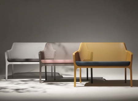 Диван пластиковый Net Bench белый