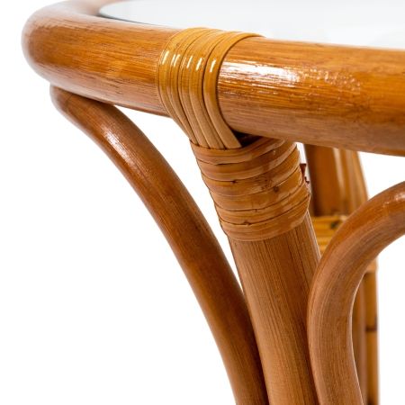 Комплект "PELANGI" 02/15 (стол со стеклом + 4 кресла) [без подушек]