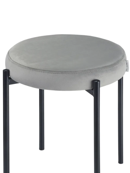 Табурет Maso велюр серый