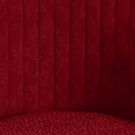 Кресло MELODY флок и ткань, бордо и красный, 10/MJ190-11