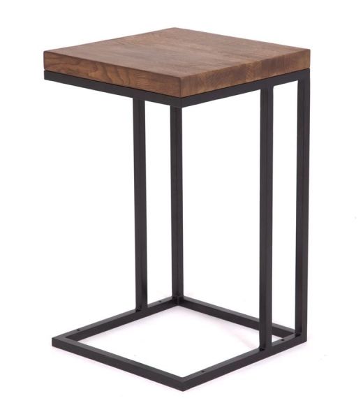 Стол кофейный Энди Loft дуб, каркас черный