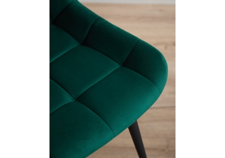 Стул на металлокаркасе Челси 360 К зеленый (zd 667), черный np