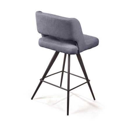 Стул полубарный Molly, ткань серый