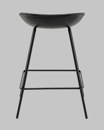 Стул полубарный Фуриоса экокожа черный