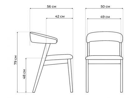 Стул деревянный Токио 2 ткань 231, светлое дерево