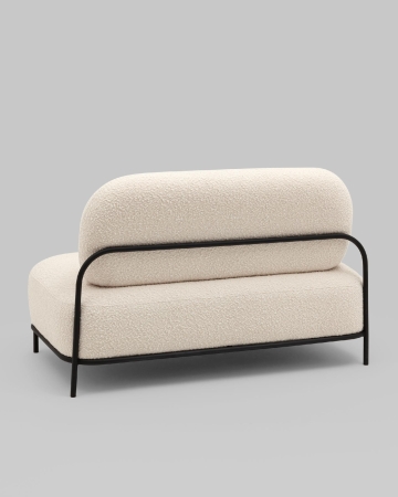 Диван Стоун new ткань букле молочный