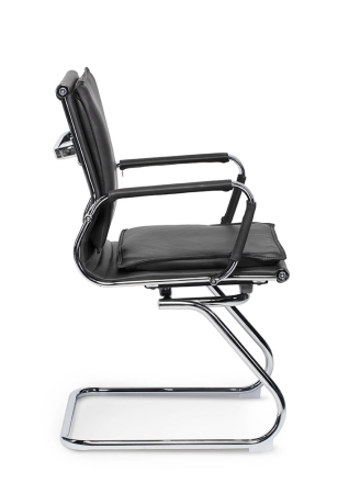 Кресло офисное Харман CF хром черная экокожа