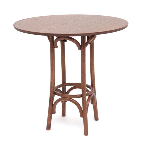 Стол деревянный круглый Зальцбург средний тон