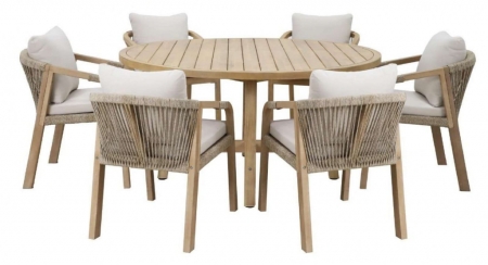 Кресло деревянное с подушками Tagliamento Rimini KD