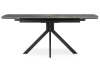 Керамический стол Комильфо 120(180)x80 черный кварц, черный