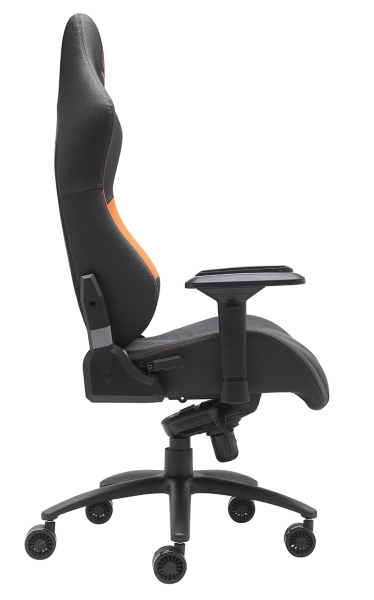 Стул для геймера Jaguar экокожа оранжевый