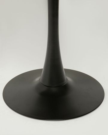 Стол Tulip style 80 черный, венге