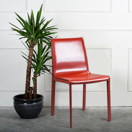 Стул Barrie кожа ретро красный Стул Barrie кожа ретро красный