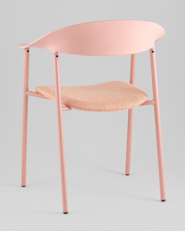 Стул Eila с подушкой пластик розовый