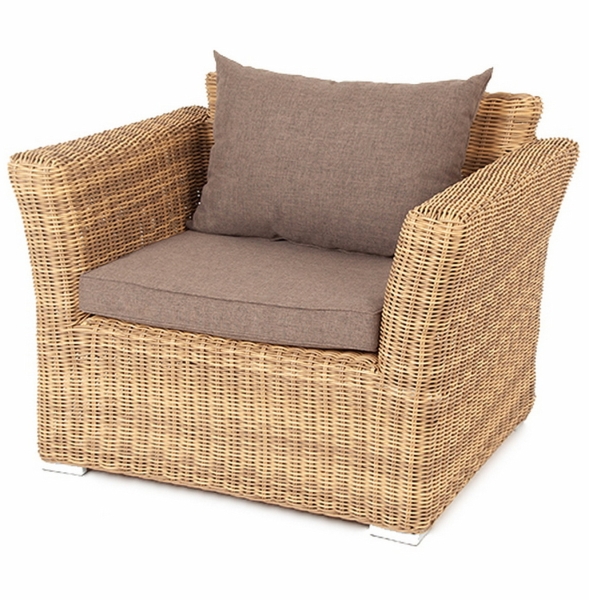 "Капучино" кресло из искусственного ротанга, соломенный