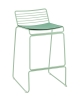 Стул полубарный Danny зеленый с подушкой