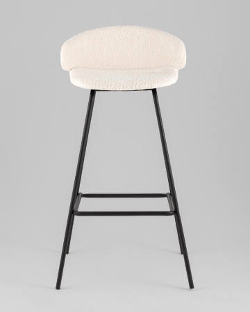 Стул барный Nita букле молочный