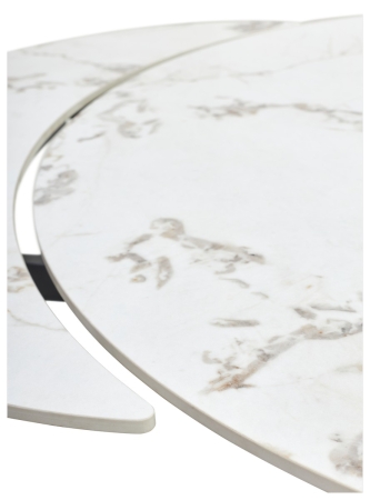 Стол BUENO 120 GLOSS GOLDEN JADE SOLID CERAMIC, BLACK