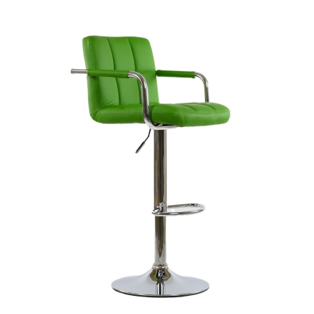 Барный стул Kruger Arm зеленый