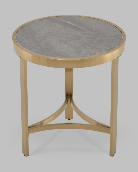 Журнальный столик Адриана 50*50 см серая керамика Журнальный столик Адриана 50*50 см серая керамика