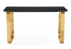 Керамический стол Селена 4 140х80 черный мрамор, золото