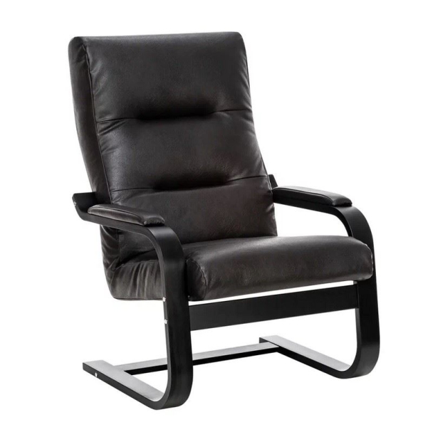 Кресло Оскар венге, экокожа Dundi 108