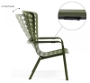 Лаунж-кресло пластиковое Folio зеленое Лаунж-кресло пластиковое Folio зеленое