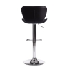 Стул барный AVIONIC черный, экокожа и металл, мягкое сиденье, без подлокотников