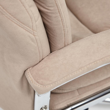 Кресло SOFTY LUX флок, бежевый, 7