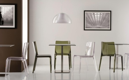 Стул прозрачный PEDRALI Blitz белый