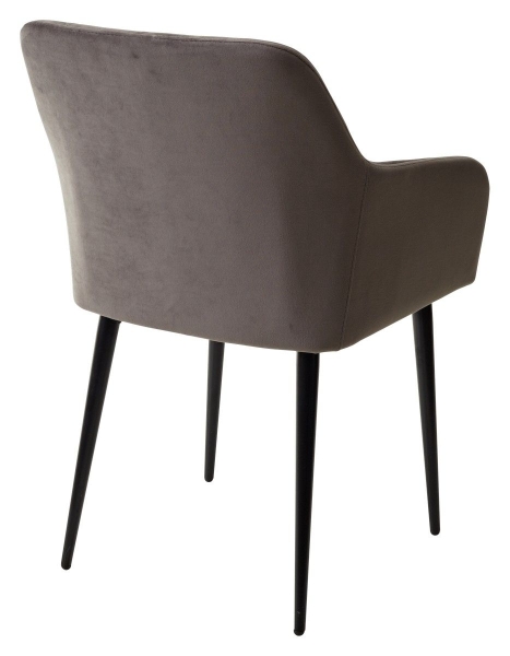 Стул BRANDY-X графит #14 велюр, черный каркас Стул BRANDY-X графит #14 велюр, черный каркас