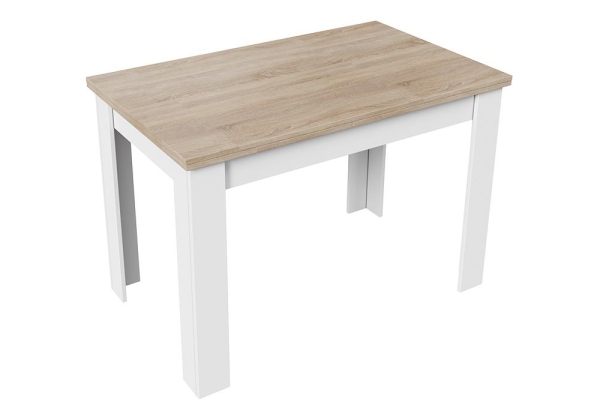 Стол деревянный Промо Тип 4 белый, дуб сонома светлый