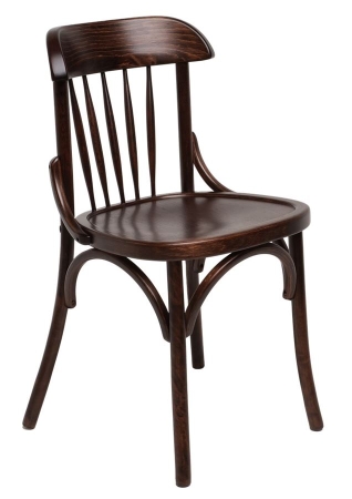 Стул венский Линц темный тон с твердым сиденьем