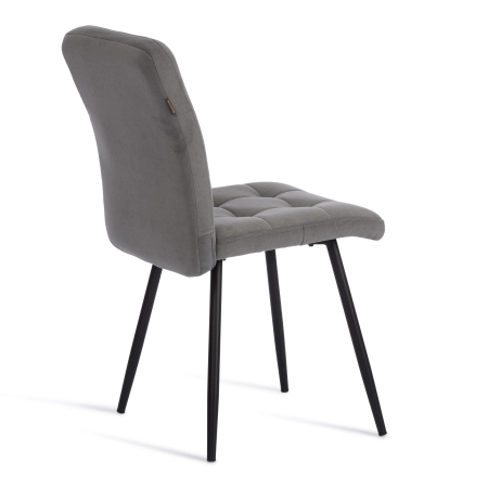 Стул обеденный Medeo серый с черными ножками Стул обеденный Medeo серый с черными ножками