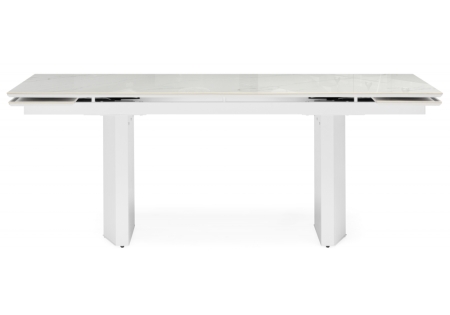 Керамический стол Монерон 200x100 дерево, белый