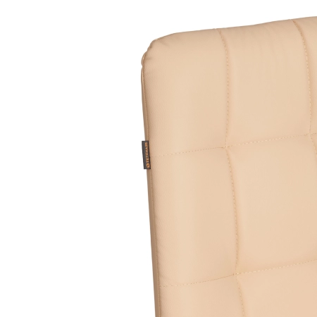 Стул обеденный Asti бежевый, экокожа и металл, мягкое сиденье, без подлокотников Стул обеденный Asti бежевый, экокожа и металл, мягкое сиденье, без подлокотников