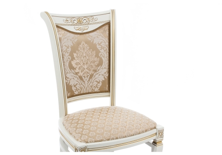 Стул деревянный Mariano молочный с патиной