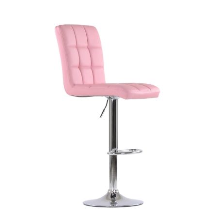 Барный стул Barneo N-48 Kruger нежно-розовая кожа