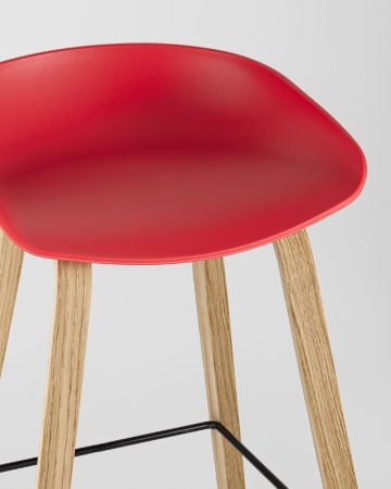 Стул барный LIBRA красный