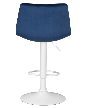 Набор 2 шт Стул барный TAILOR WHITE, синий велюр (MJ9-117)