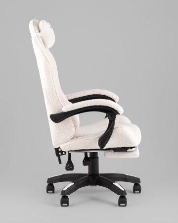 Кресло спортивное TopChairs MG-7019 букле белый фото в интернет-магазине Stoolmarket