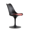 Стул Tulip style черный с красной подушкой