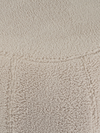 Пуф круглый Флойд бежевый экомех HUSH 130