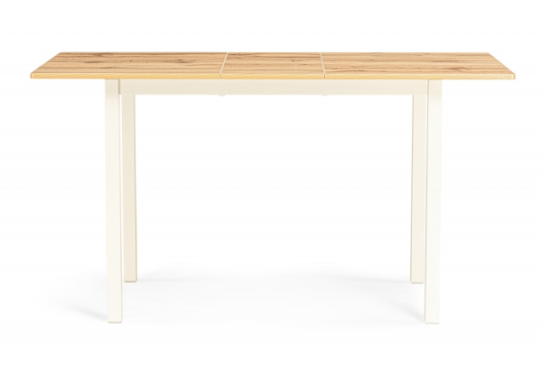 Стол деревянный Аркон 110(130)х68х75 дуб вотан, белый