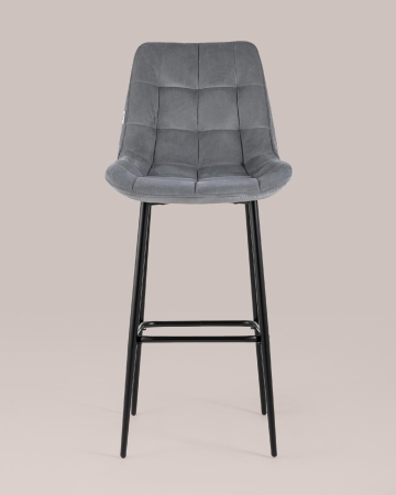 Стул барный Флекс велюр серый 2 шт. Стул барный Флекс велюр серый 2 шт.