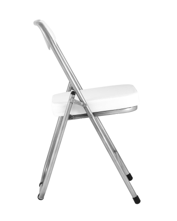 Стул складной ДЖОН металлик, белый