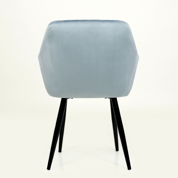 Кресло K-36 велюр серо-голубой